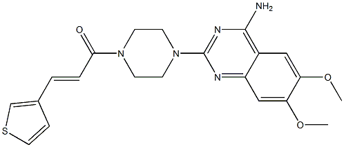 4-Amino-2-[4-[3-(3-thienyl)propenoyl]-1-piperazinyl]-6,7-dimethoxyquinazoline