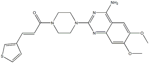 4-Amino-2-[4-[3-(3-thienyl)propenoyl]-1-piperazinyl]-6,7-dimethoxyquinazoline|