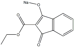 3-(Sodiooxy)-1-oxo-1H-indene-2-carboxylic acid ethyl ester Structure