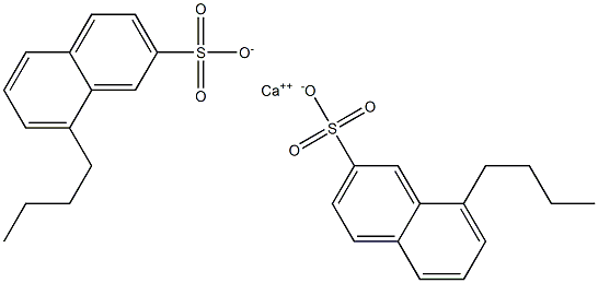 Bis(8-butyl-2-naphthalenesulfonic acid)calcium salt 结构式