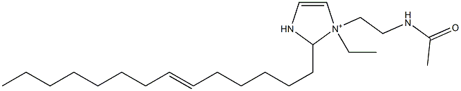 1-[2-(Acetylamino)ethyl]-1-ethyl-2-(6-tetradecenyl)-4-imidazoline-1-ium Struktur