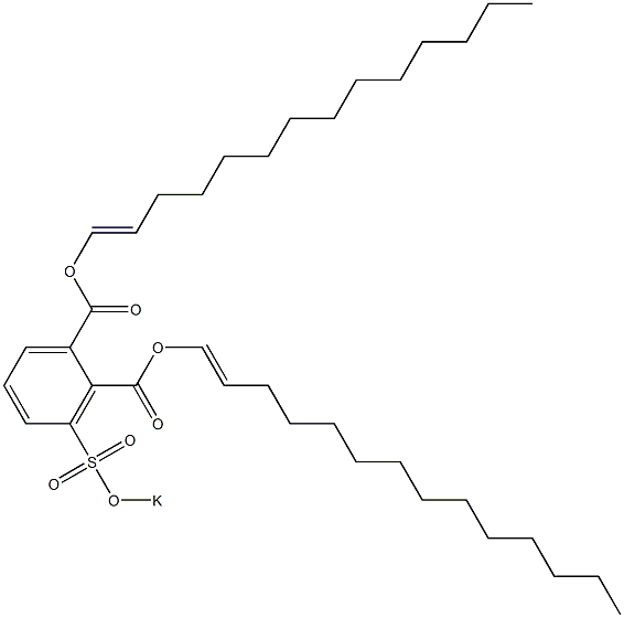 3-(Potassiosulfo)phthalic acid di(1-tetradecenyl) ester