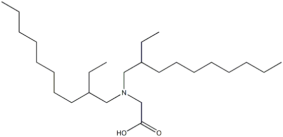 N,N-Bis(2-ethyldecyl)aminoacetic acid Structure