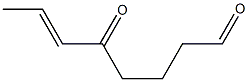 (E)-5-Oxo-6-octenal Structure