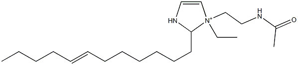 1-[2-(Acetylamino)ethyl]-2-(7-dodecenyl)-1-ethyl-4-imidazoline-1-ium,,结构式
