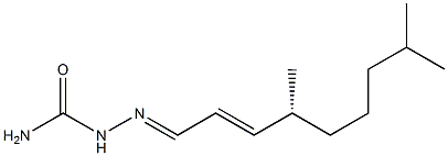 [R,(-)]-4,8-Dimethyl-2-nonenalsemicarbazone,,结构式