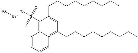 2,4-Dinonyl-1-naphthalenesulfonic acid hydroxybarium salt Structure