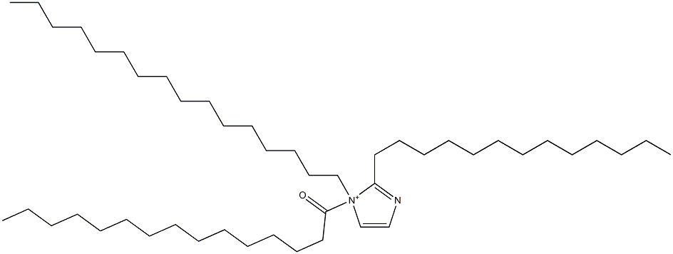 1-Hexadecyl-1-pentadecanoyl-2-tridecyl-1H-imidazol-1-ium,,结构式