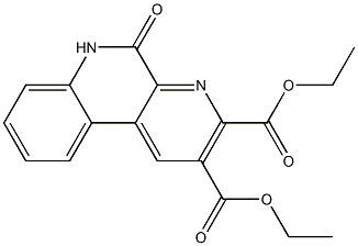 2-(Ethoxycarbonyl)-3-(ethoxycarbonyl)benzo[f][1,7]naphthyridin-5(6H)-one Structure