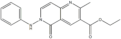 6-(Anilino)-2-methyl-5-oxo-5,6-dihydro-1,6-naphthyridine-3-carboxylic acid ethyl ester|