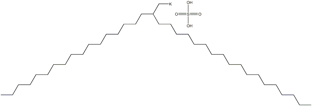 Sulfuric acid 2-heptadecylicosyl=potassium salt