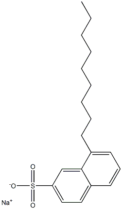 8-ノニル-2-ナフタレンスルホン酸ナトリウム 化学構造式