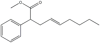 2-Phenyl-3-(1-hexenyl)propionic acid methyl ester Structure
