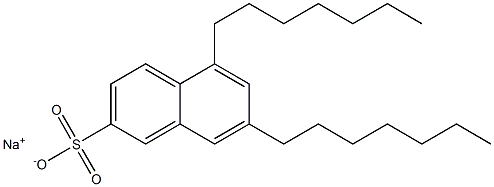 5,7-Diheptyl-2-naphthalenesulfonic acid sodium salt,,结构式