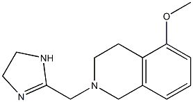 2-[[(1,2,3,4-Tetrahydro-5-methoxyisoquinolin)-2-yl]methyl]-4,5-dihydro-1H-imidazole,,结构式