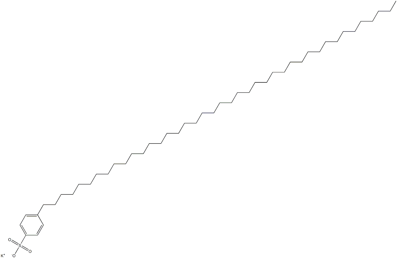 4-(Hentetracontan-1-yl)benzenesulfonic acid potassium salt Struktur