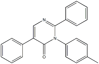 2,5-Diphenyl-3-(4-methylphenyl)pyrimidin-4(3H)-one Structure