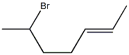 6-Bromo-2-heptene Structure