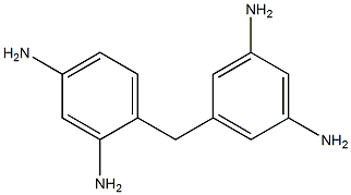 5-[(2,4-Diaminophenyl)methyl]-1,3-benzenediamine 结构式