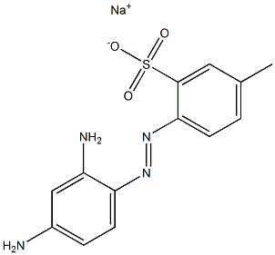 2-[(2,4-Diaminophenyl)azo]-5-methylbenzenesulfonic acid sodium salt Structure