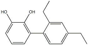 3-(2,4-Diethylphenyl)benzene-1,2-diol Structure