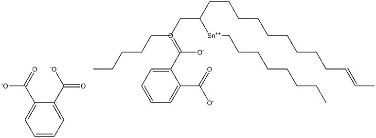 ビス[フタル酸1-(10-ドデセニル)]ジオクチルすず(IV) 化学構造式