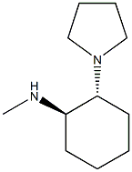 (1R,2R)-2-(1-Pyrrolidinyl)-N-methyl-1-cyclohexanamine 结构式