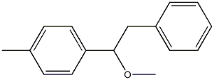1-(4-Methylphenyl)-2-(phenyl)-1-methoxyethane,,结构式