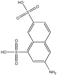 3-Amino-1,7-naphthalenedisulfonic acid Struktur