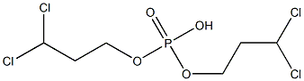 Phosphoric acid hydrogen bis(3,3-dichloropropyl) ester,,结构式