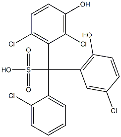 (2-Chlorophenyl)(3-chloro-6-hydroxyphenyl)(2,6-dichloro-3-hydroxyphenyl)methanesulfonic acid