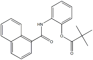 2,2-Dimethylpropanoic acid 2-(1-naphthoylamino)phenyl ester|