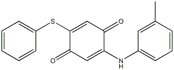 5-(3-Methylanilino)-2-phenylthio-1,4-benzoquinone