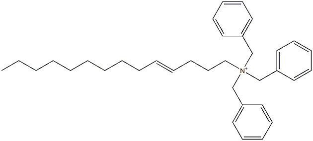 (4-Tetradecenyl)tribenzylaminium,,结构式