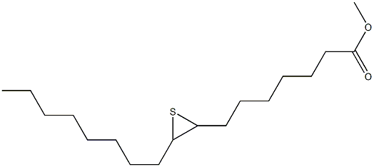 8,9-エピチオヘプタデカン酸メチル 化学構造式