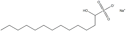 1-Hydroxytridecane-1-sulfonic acid sodium salt Struktur