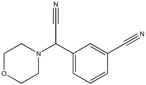 Morpholino(3-cyanophenyl)acetonitrile Struktur