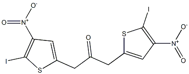 2-Iodo-3-nitrothiophen-5-yl(methyl) ketone Struktur