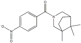 3-(p-Nitrobenzoyl)-1,8,8-trimethyl-3-azabicyclo[3.2.1]octane 结构式