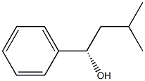 (S)-1-フェニル-3-メチル-1-ブタノール 化学構造式