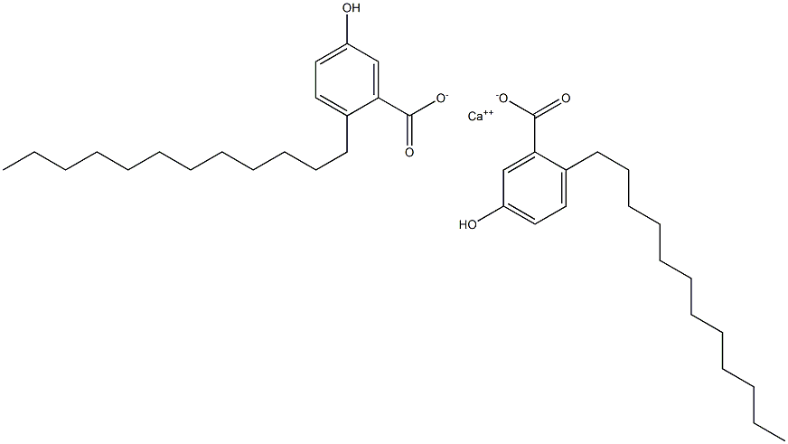 Bis(2-dodecyl-5-hydroxybenzoic acid)calcium salt Structure