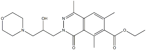  4,6,8-Trimethyl-2-(2-hydroxy-3-morpholinopropyl)-1-oxo-1,2-dihydrophthalazine-7-carboxylic acid ethyl ester