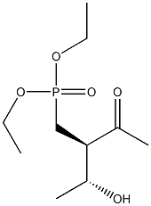 [(2R,3R)-2-Acetyl-3-hydroxybutyl]phosphonic acid diethyl ester Struktur