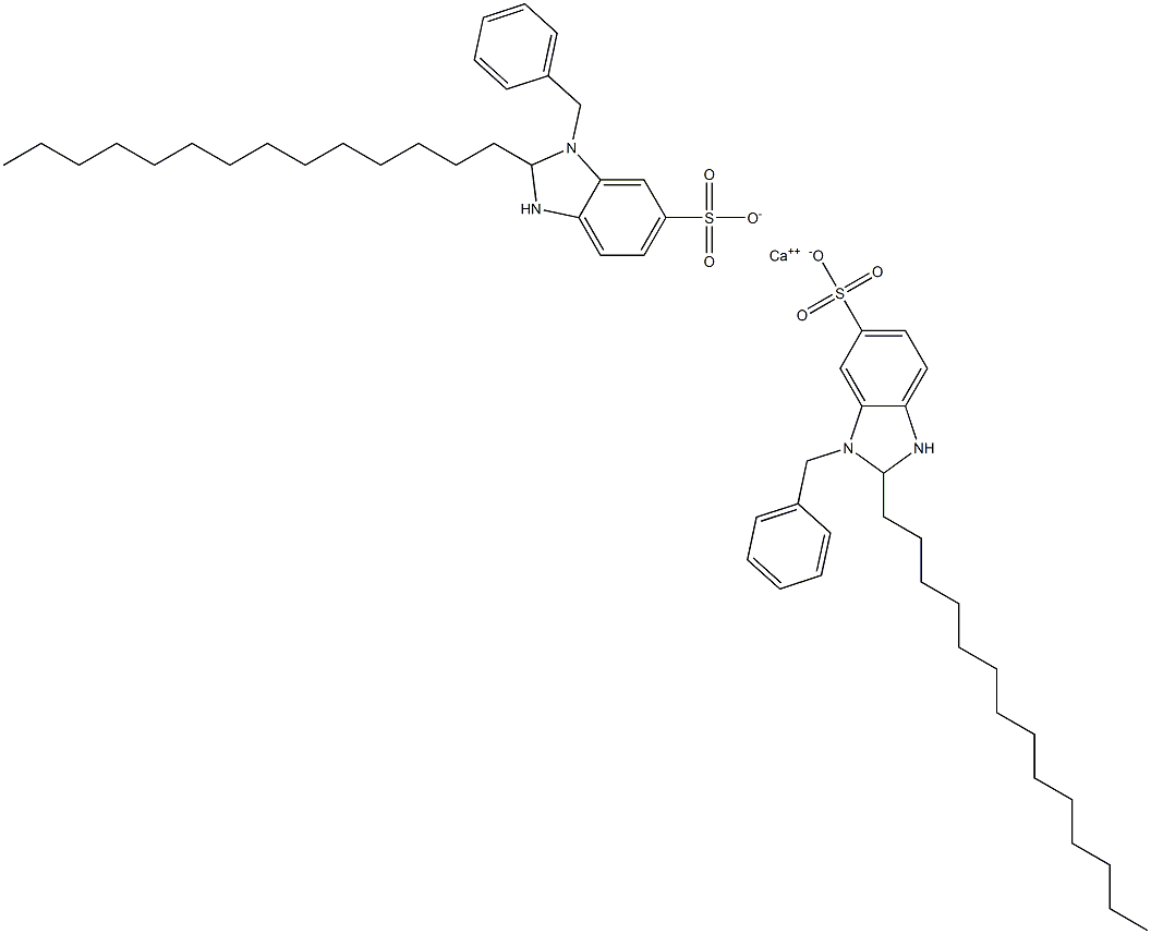  Bis(1-benzyl-2,3-dihydro-2-tetradecyl-1H-benzimidazole-6-sulfonic acid)calcium salt