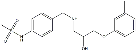 1-[4-(Methylsulfonylamino)benzylamino]-3-(3-methylphenoxy)-2-propanol