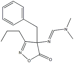 3-Propyl-4-benzyl-4-[[(dimethylamino)methylene]amino]isoxazol-5(4H)-one