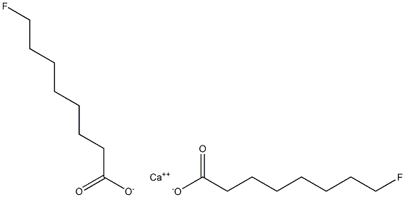 Bis(8-fluorooctanoic acid)calcium salt Struktur