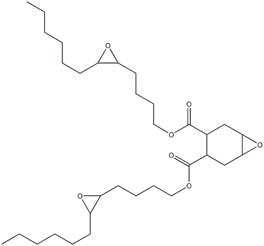 7-オキサビシクロ[4.1.0]ヘプタン-3,4-ジカルボン酸ビス(5,6-エポキシドデカン-1-イル) 化学構造式