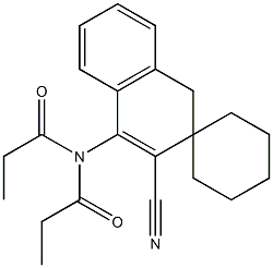  4-(Dipropionylamino)spiro[naphthalene-2(1H),1'-cyclohexane]-3-carbonitrile