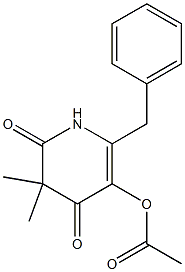  Acetic acid [(2-benzyl-4,6-dioxo-5,5-dimethyl-1,5-dihydropyridin)-3-yl] ester